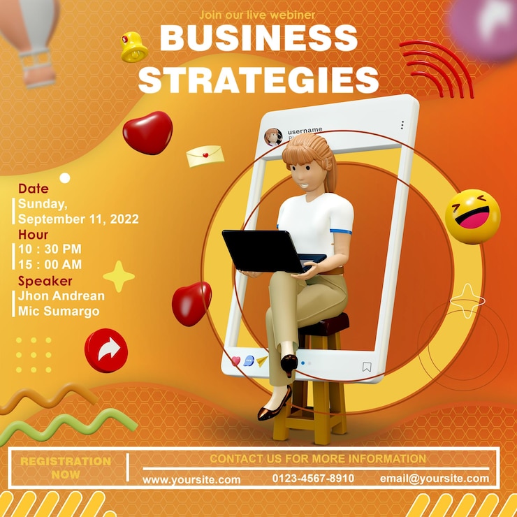 PSD creative business solutions  and corporate social media post template