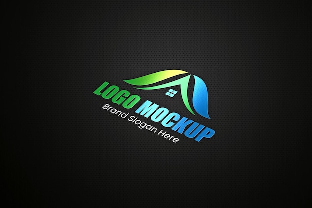 creative logo mockup featuring a modern design with vibrant colors