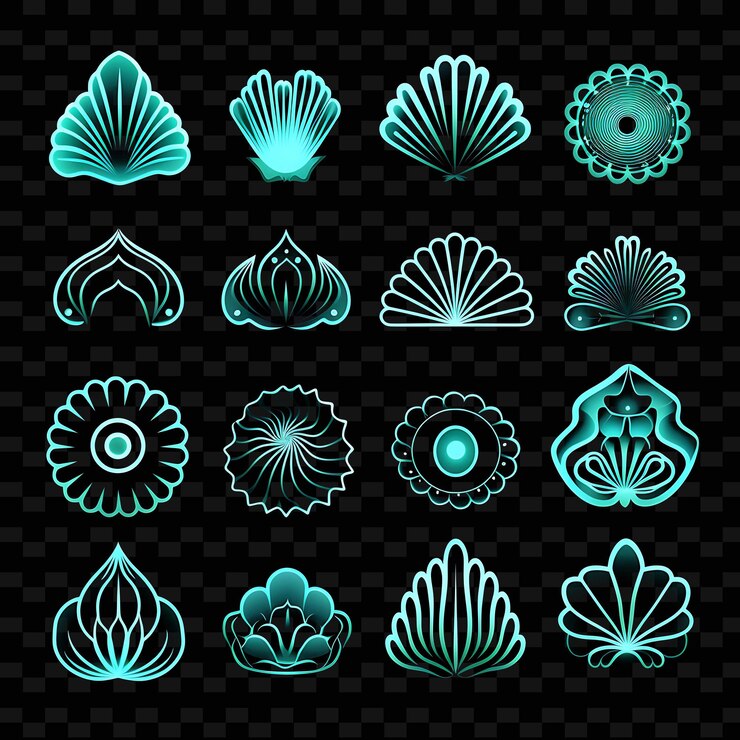 PSD creative neon line elementos de diseño moderno para obras de arte vibrantes y cautivadoras formas y2k.