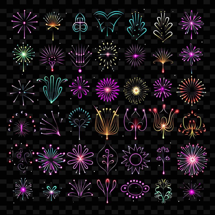 PSD creative neon line elementos de diseño moderno para obras de arte vibrantes y cautivadoras formas y2k.