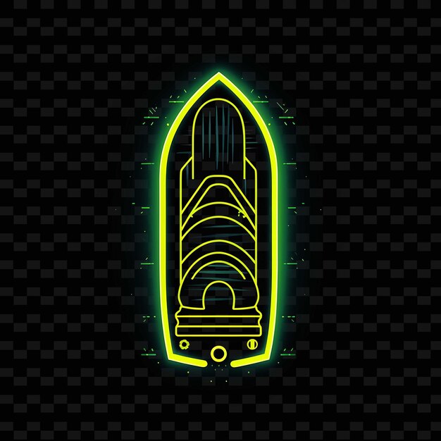 PSD creative neon line elementos de diseño moderno para obras de arte vibrantes y cautivadoras formas y2k.