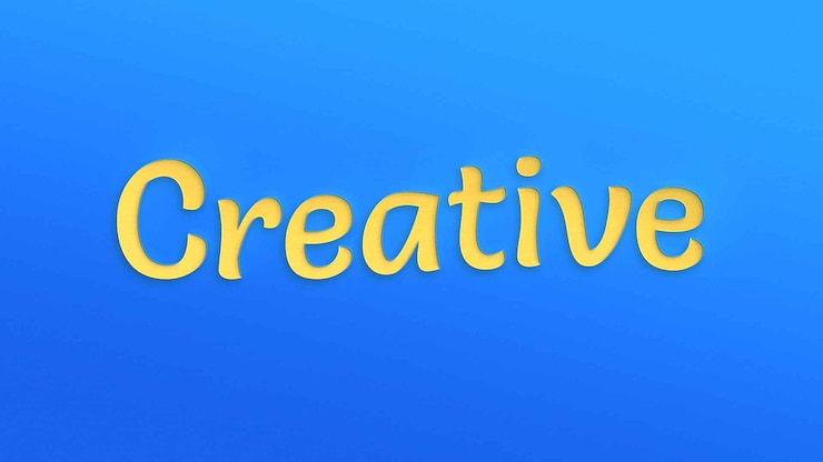 PSD creative paper cut out text effect