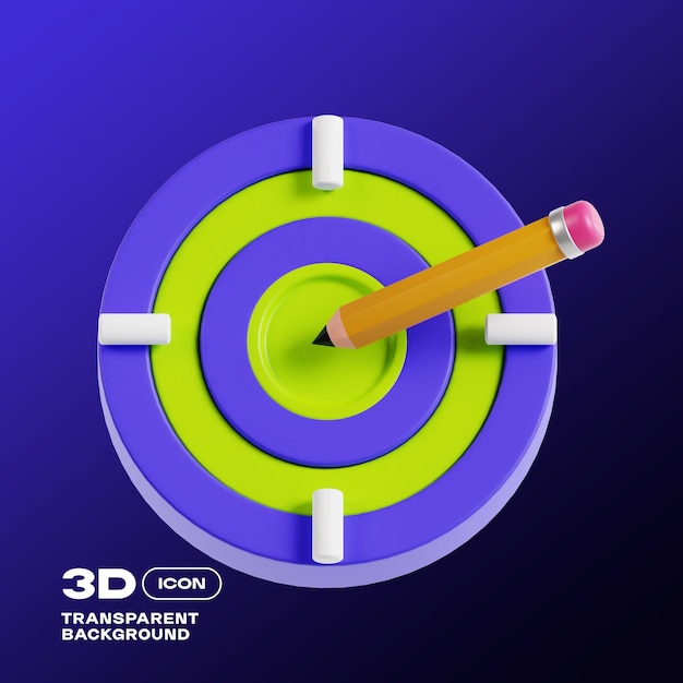 Creative Process 3D Icon PNG Template