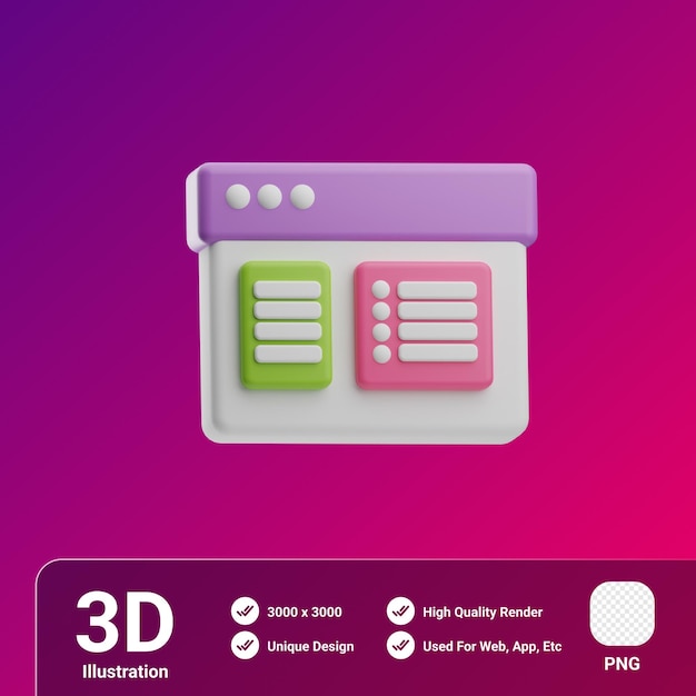 Creative tools task 3d illustration