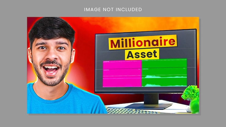 PSD creative youtube thumbnail design psd template