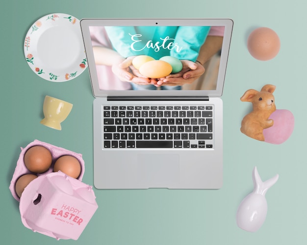 creatore di scena modificabile easter mockup