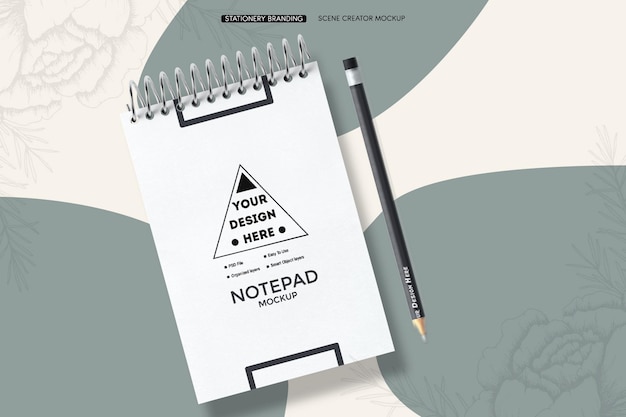 Creatore di scene di mockup di identità del marchio di cancelleria