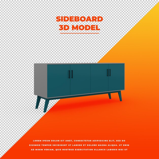 credenza turchese