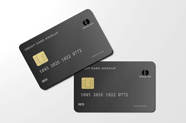 PSD credit card mockup