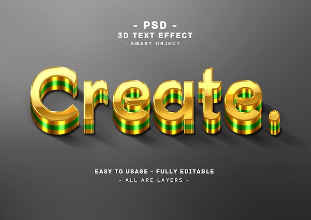 Créer un effet de style de texte 3D