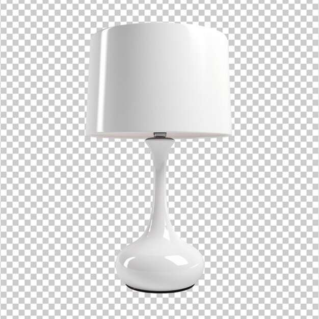 PSD créer une lampe de table de haute qualité sur fond blanc