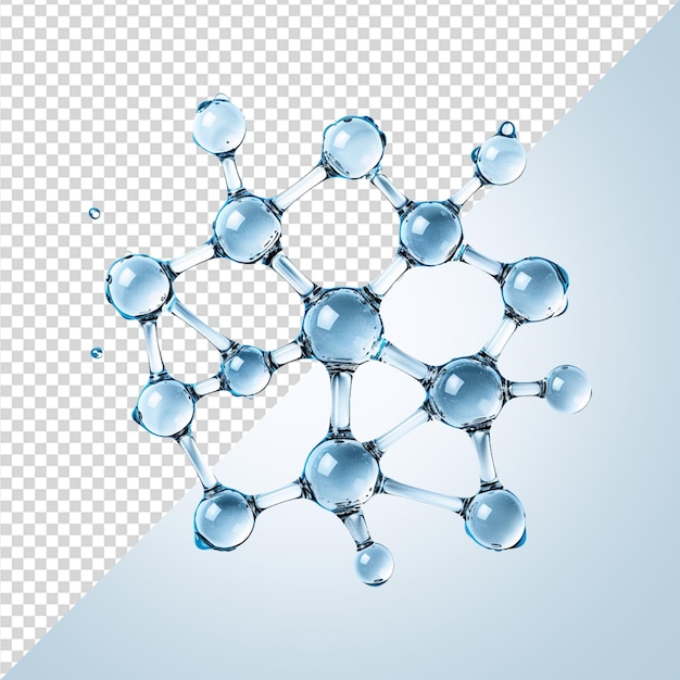 PSD crema hidratante cosmética molécula de agua png