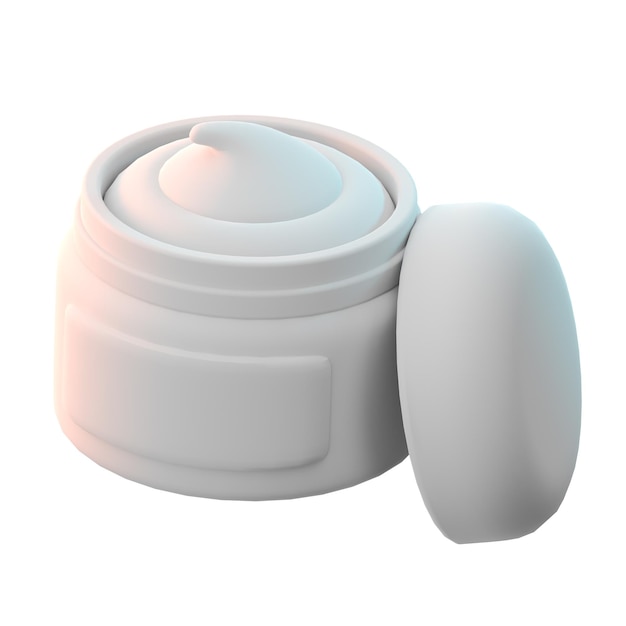 Crema hidratante Cosmético de belleza Objeto 3D