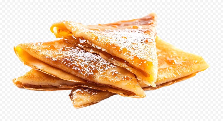 PSD creme brulee su sfondo bianco