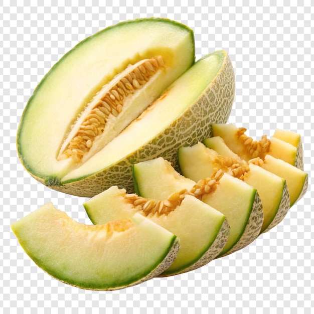Crenshaw-Melone auf einem durchsichtigen Hintergrund