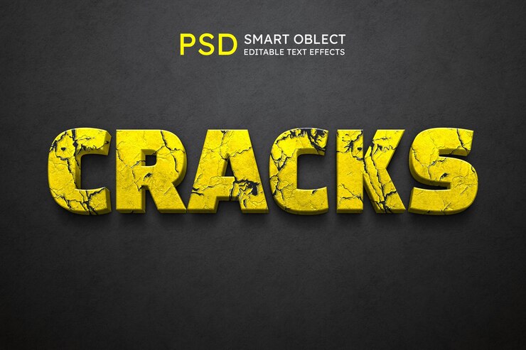 PSD crepe l'effetto dello stile del testo