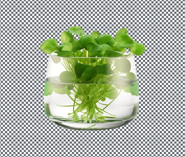 PSD cress natural e fresco isolado em fundo transparente