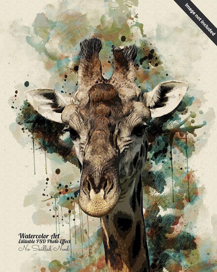 PSD criação instantânea de arte animal