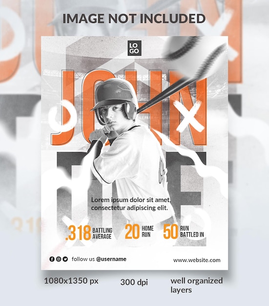 PSD cricket-match-social-media-flyer-design