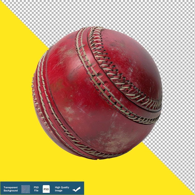 PSD cricketball auf weißem hintergrund transparenter hintergrund png psd