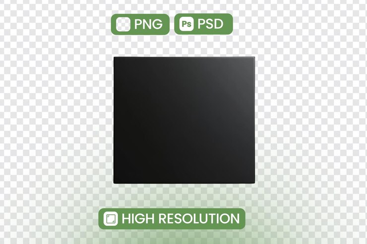 PSD crie um mockup com um quadrado preto transparente perfeito para seus projetos de design