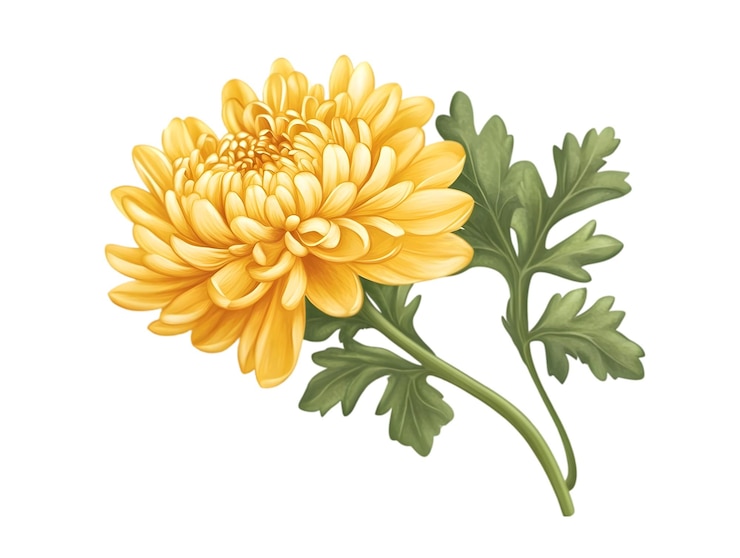 PSD crisantemo giallo