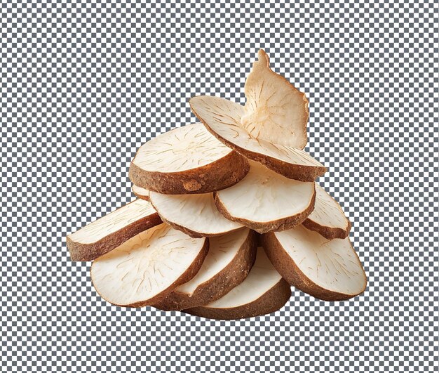 Crispy Cassava Crisps aislados sobre un fondo transparente