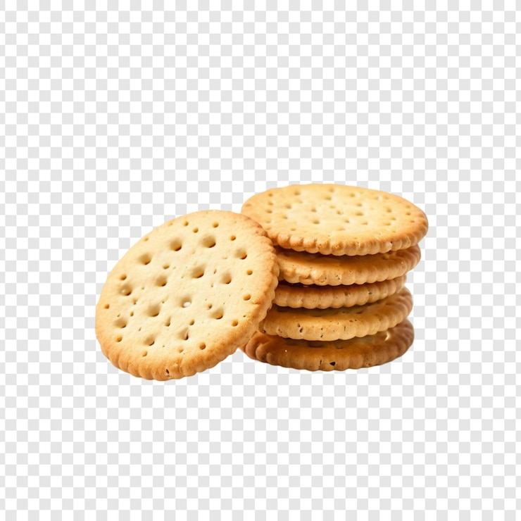 PSD crispy golden brown square crackers empilhados delicioso lanche