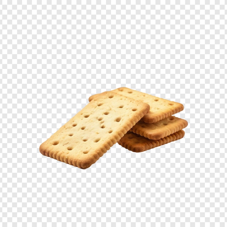 PSD crispy golden brown square crackers empilhados delicioso lanche