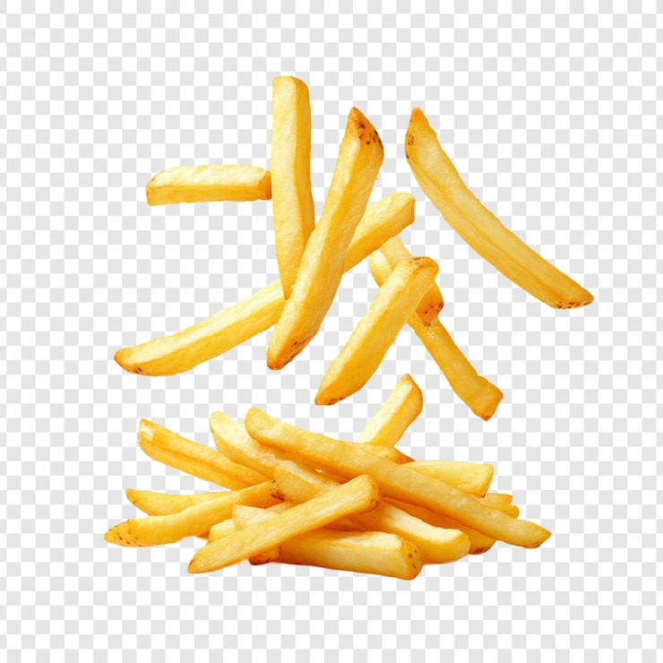 PSD crispy golden fried food sticks appetizing snack food product photography