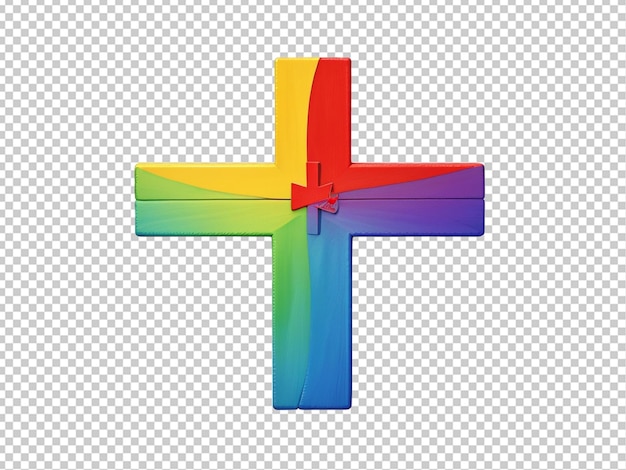 croce cristiana colorata