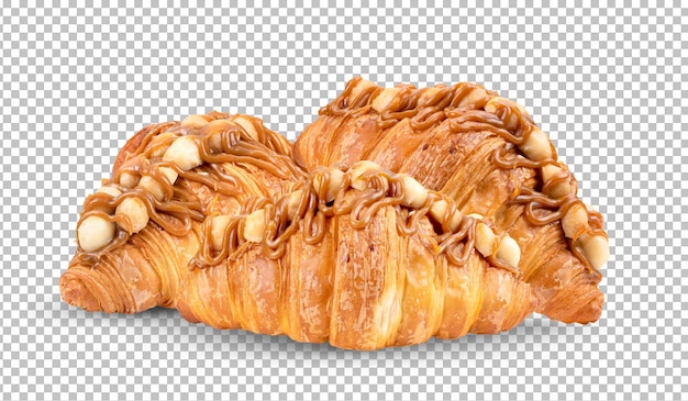 Croissant aislado en la capa alfa
