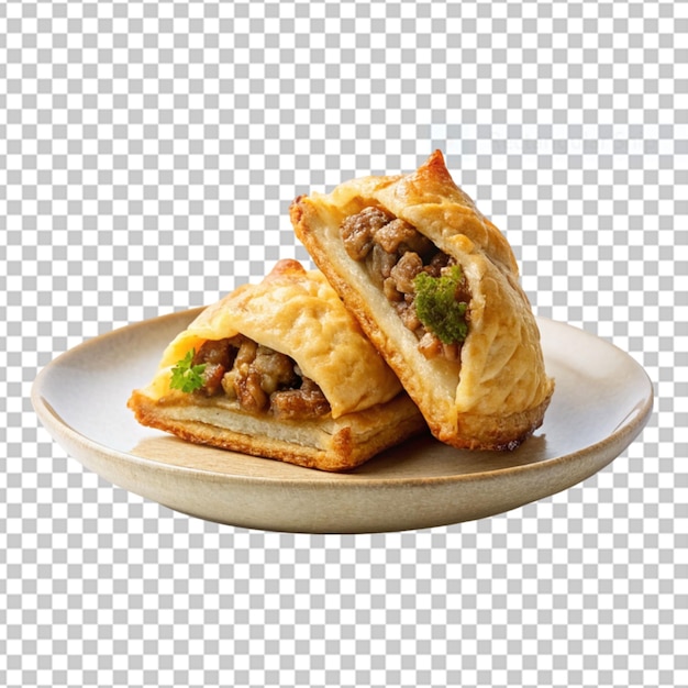 PSD croissant com recheio de chocolate png