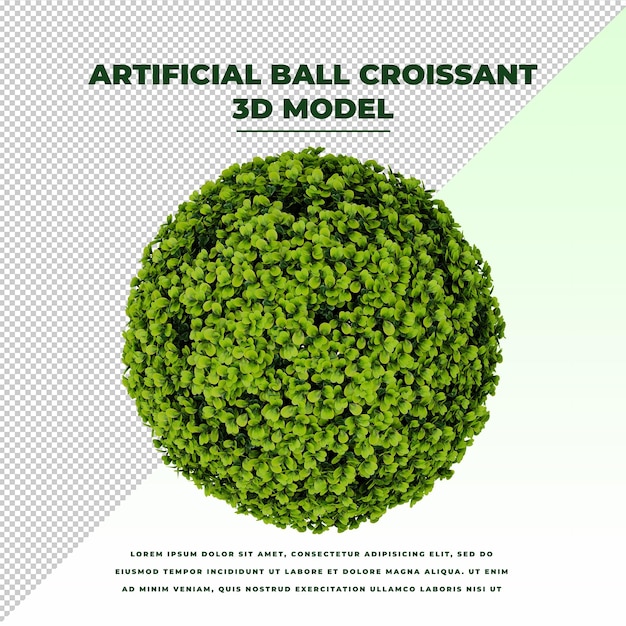 Croissant con palla artificiale