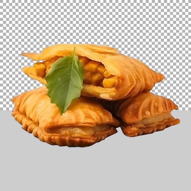 PSD croissant em fundo branco ai gerado