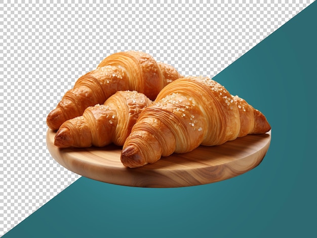 PSD croissant con fondo transparente