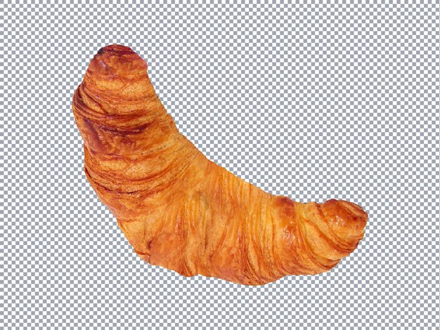 Croissant Frais Sur Fond Blanc