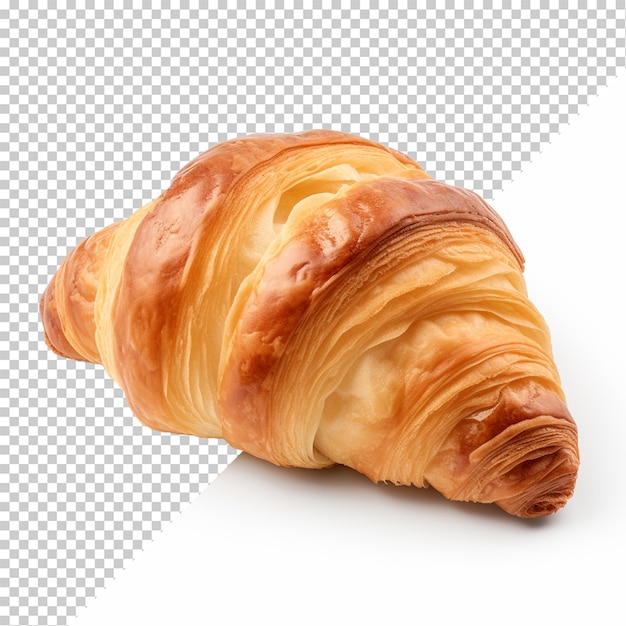 PSD un croissant frais et savoureux sur un fond transparent