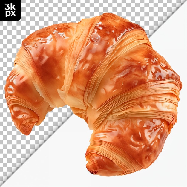 Croissant isolado em fundo transparente