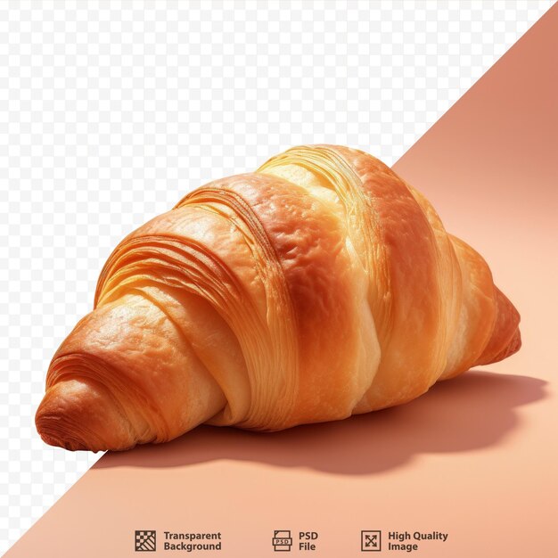 PSD croissant isolé sur fond transparent