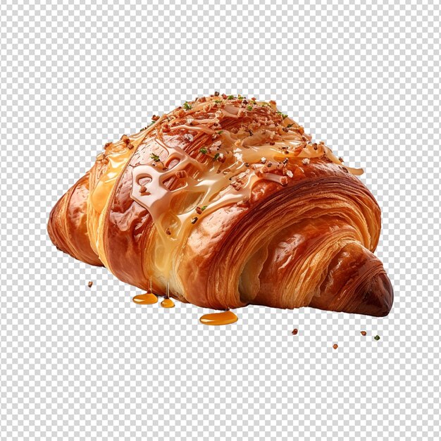 PSD croissant isolé sur un fond transparent