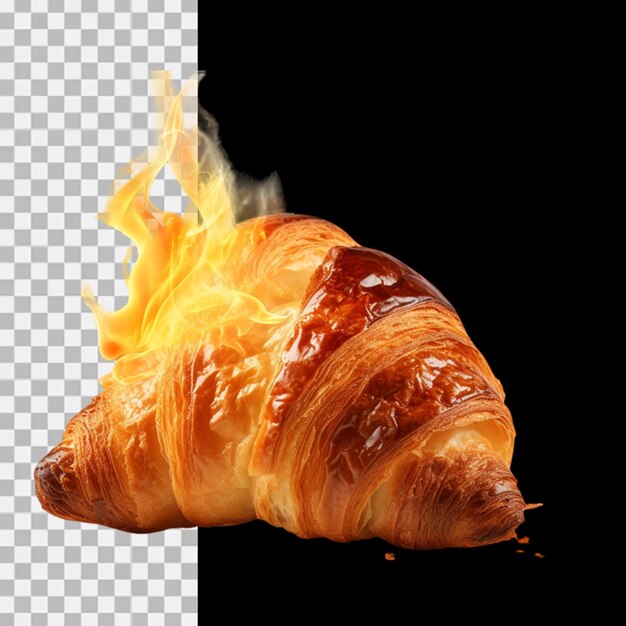 PSD croissant psd transparente