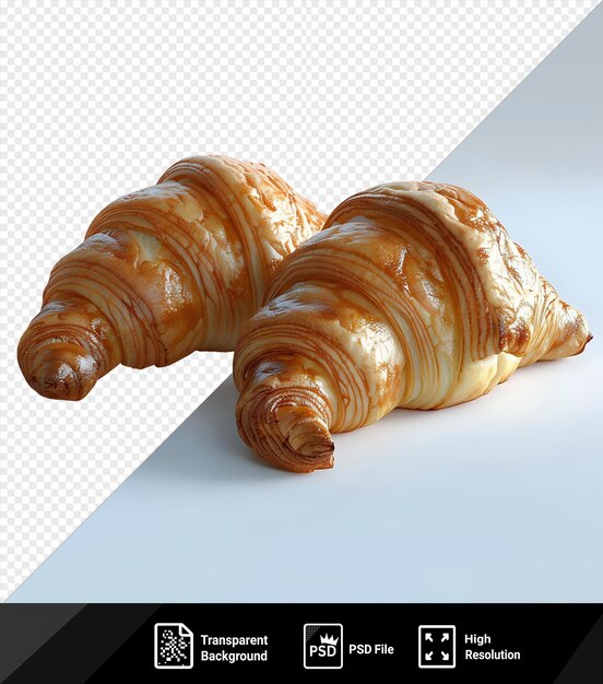 Des Croissants Au Beurre Frais étonnants Sur Un Fond Transparent Png Psd