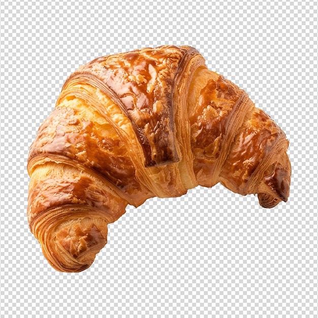 Croissants frescos isolados sobre um fundo transparente