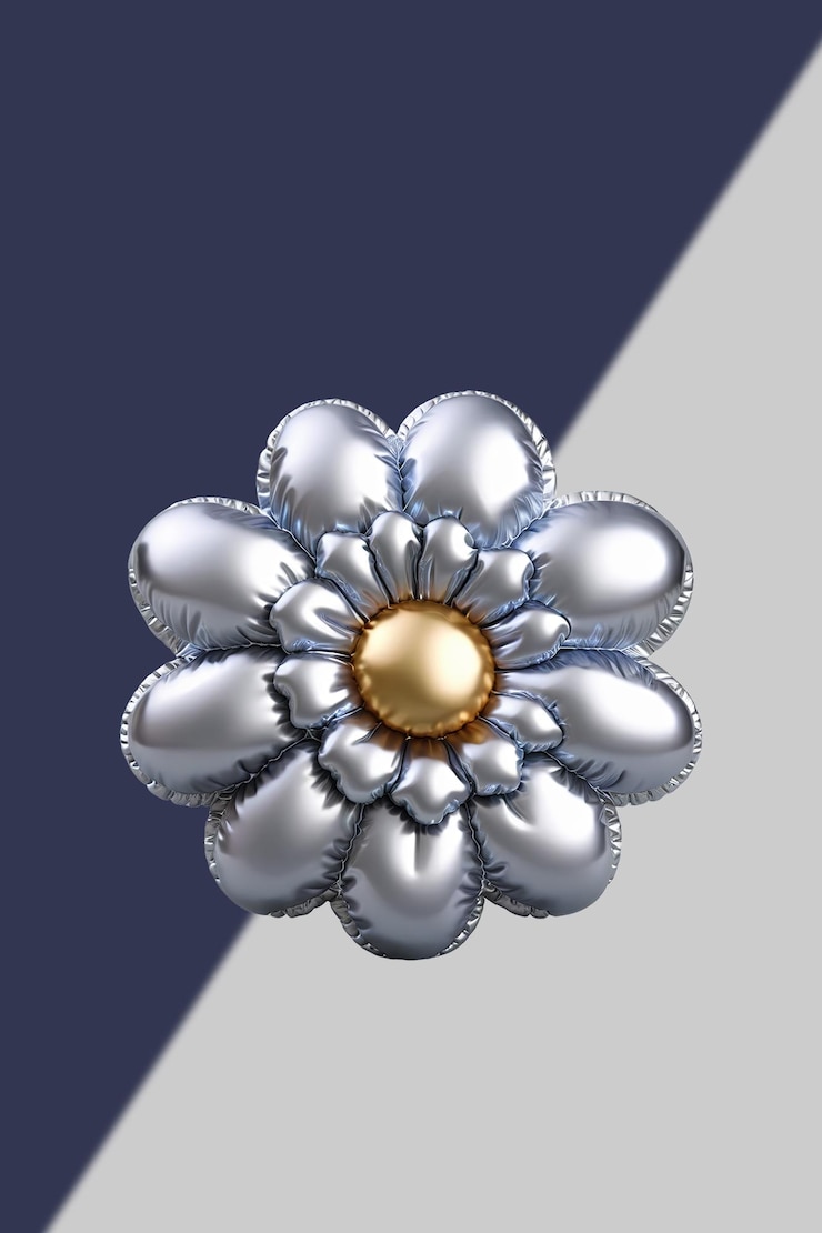 PSD el cromo de las globas de flores
