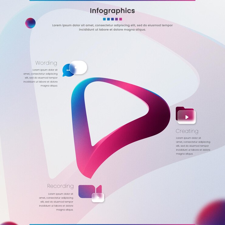 PSD cronología de diseño infográfico