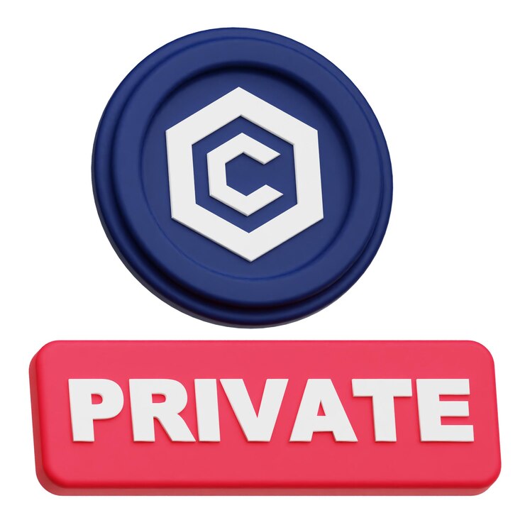 PSD cronos token cripto icona 3d isolata sullo sfondo bianco
