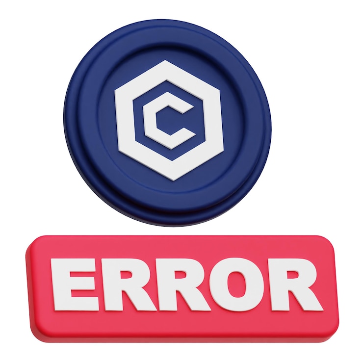 PSD cronos token cripto icona 3d isolata sullo sfondo bianco