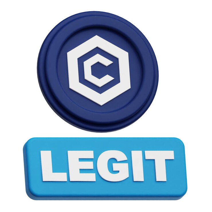 PSD cronos token criptográfico ícone 3d isolado no fundo branco