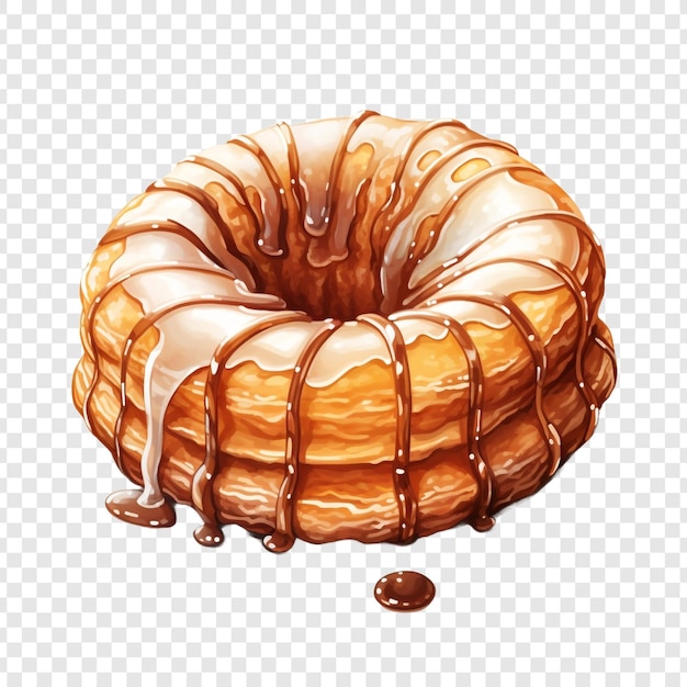 PSD cronut isolé sur un fond transparent